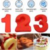 10 Inch 9 pieces Large Size Number Moulds Baking Forms Silicone Number Mold Cake Pan (10 inch) view 2