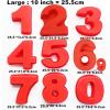 10 Inch 9 pieces Large Size Number Moulds Baking Forms Silicone Number Mold Cake Pan (10 inch) view 3