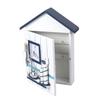 Hemoton Wall Mounted Key Storage Box with Single Bird Design Wooden Key Holder Cabinet for Home Entryway Organizer 11.81X9.05X1.96 Inches view 1