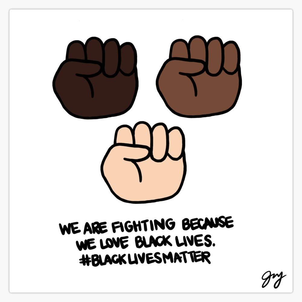 Magnet We are Fighting Because We Love Black Lives Sticker Vinyl Magnet Bumper Sticker Refrigerator Magnet Flexible Reuseable Magnetic Vinyl 5"