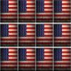 (x12) 2" American Grunge Flag US USA United States Hard Hat Helmet 3M Reflective Sticker RH view 3