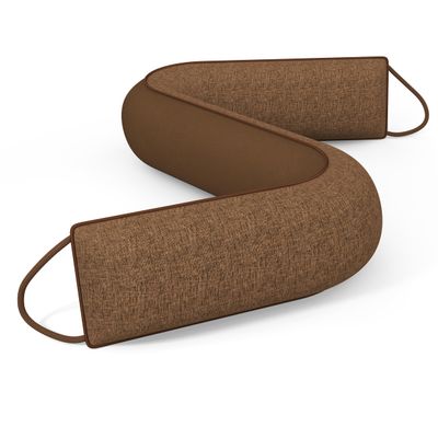 HADOR 36 Inch Weighted Door Draft Stopper - Under Door Snake Pillow, Blocks Cold Air/Wind/Noise, Heavy Duty Soundproof Bottom Filler (Covers Gaps Up to 3"), Winter Patio Sliding Window Seal, Brown