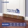HADOR 36 Inch Weighted Door Draft Stopper - Under Door Snake Pillow, Blocks Cold Air/Wind/Noise, Heavy Duty Soundproof Bottom Filler (Covers Gaps Up to 3"), Winter Patio Sliding Window Seal, Brown view 2