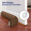 HADOR 36 Inch Weighted Door Draft Stopper - Under Door Snake Pillow, Blocks Cold Air/Wind/Noise, Heavy Duty Soundproof Bottom Filler (Covers Gaps Up to 3"), Winter Patio Sliding Window Seal, Brown view 4
