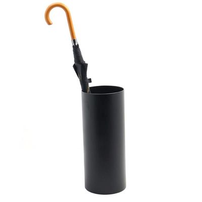 Umbrella Racks WXYZ Fashion Wrought Iron Umbrella Stand, Creative Plastic Umbrella Bucket, Home Hotel Lobby Office Storage Bucket 45x20cm Black and White (Color : Black)