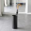 Umbrella Racks WXYZ Fashion Wrought Iron Umbrella Stand, Creative Plastic Umbrella Bucket, Home Hotel Lobby Office Storage Bucket 45x20cm Black and White (Color : Black) view 3