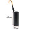 Umbrella Racks WXYZ Fashion Wrought Iron Umbrella Stand, Creative Plastic Umbrella Bucket, Home Hotel Lobby Office Storage Bucket 45x20cm Black and White (Color : Black) view 4