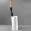 Umbrella Racks WXYZ Fashion Wrought Iron Umbrella Stand, Creative Plastic Umbrella Bucket, Home Hotel Lobby Office Storage Bucket 45x20cm Black and White (Color : White) view 3