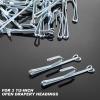 Jetec Drapery Hooks 3 Inch Metal Curtain Hooks Slip on Drapery Hook for Pleated Drapes Stainless Steel Pins and Hook for Window Door Curtain(Silver,30 Pieces) view 4