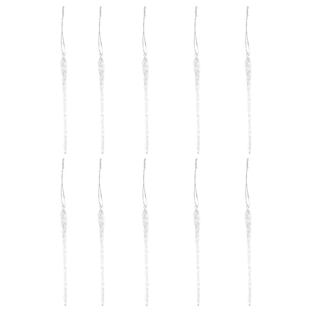 Christmas Icicle Ornament Pendant Christmas Tree Pendant Icicle Drop Bead Curtain for Xmas Wedding Party Decoration 36pcs