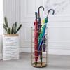 Umbrella Racks Hua European Style Household Umbrella Stand, Hotel Lobby Wrought Iron Creative Storage Bucket Umbrella Stand, Anti-Rust Metal, 28x61cm, Black, Gold, White (Color : Gold) view 2