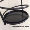 Umbrella Racks Hua European Style Household Umbrella Stand, Hotel Lobby Wrought Iron Creative Storage Bucket Umbrella Stand, Anti-Rust Metal, 28x61cm, Black, Gold, White (Color : Gold) view 3