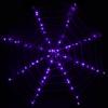 LED Lighted Spider Web Halloween Decoration - 31.5" - Black - Purple Lights view 3