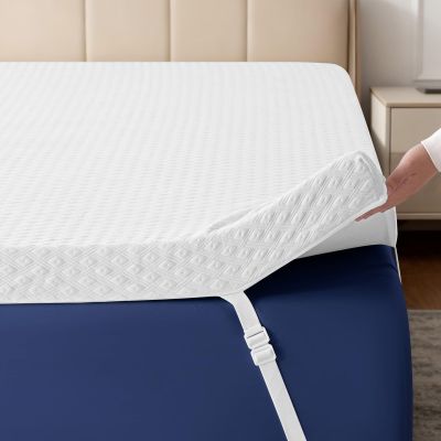 EDILLY 3 Inch Cooling Gel Memory Foam Mattress Topper Full Size,with Removable & Washable Bamboo Cover,Soft Breathable Mattress Pad,Bed Topper for Back Pain Relief (54x75)