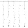 Northlight LED Stars Curtain Christmas Lights - Warm White - 7.5' Clear Wire - 120ct view 2