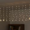Northlight LED Stars Curtain Christmas Lights - Warm White - 7.5' Clear Wire - 120ct view 4
