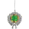 4-H Club Agri Merry Christmas Ornament Gift Frame Heart or Wreath Choose Your Text (Wreath) view 1