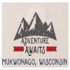 Mukwonago Wisconsin Souvenir 2x3 Inch Fridge Magnet Adventure Awaits Design view 1