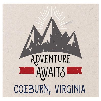 Coeburn Virginia Souvenir 2x3 Inch Fridge Magnet Adventure Awaits Design