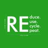 Vinyl Wall Art Decal - Reduce Reuse Recycle Repeat - 13.5" x 25" - Modern Motivational Recycling Quote Sticker for Home School Glass Classroom Work Office Store Shopfront Window Decor (White) view 3
