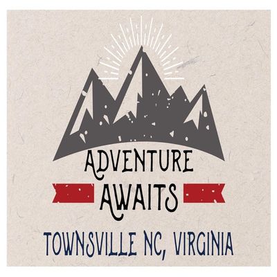 Townsville Nc Virginia Souvenir 2x3 Inch Fridge Magnet Adventure Awaits Design