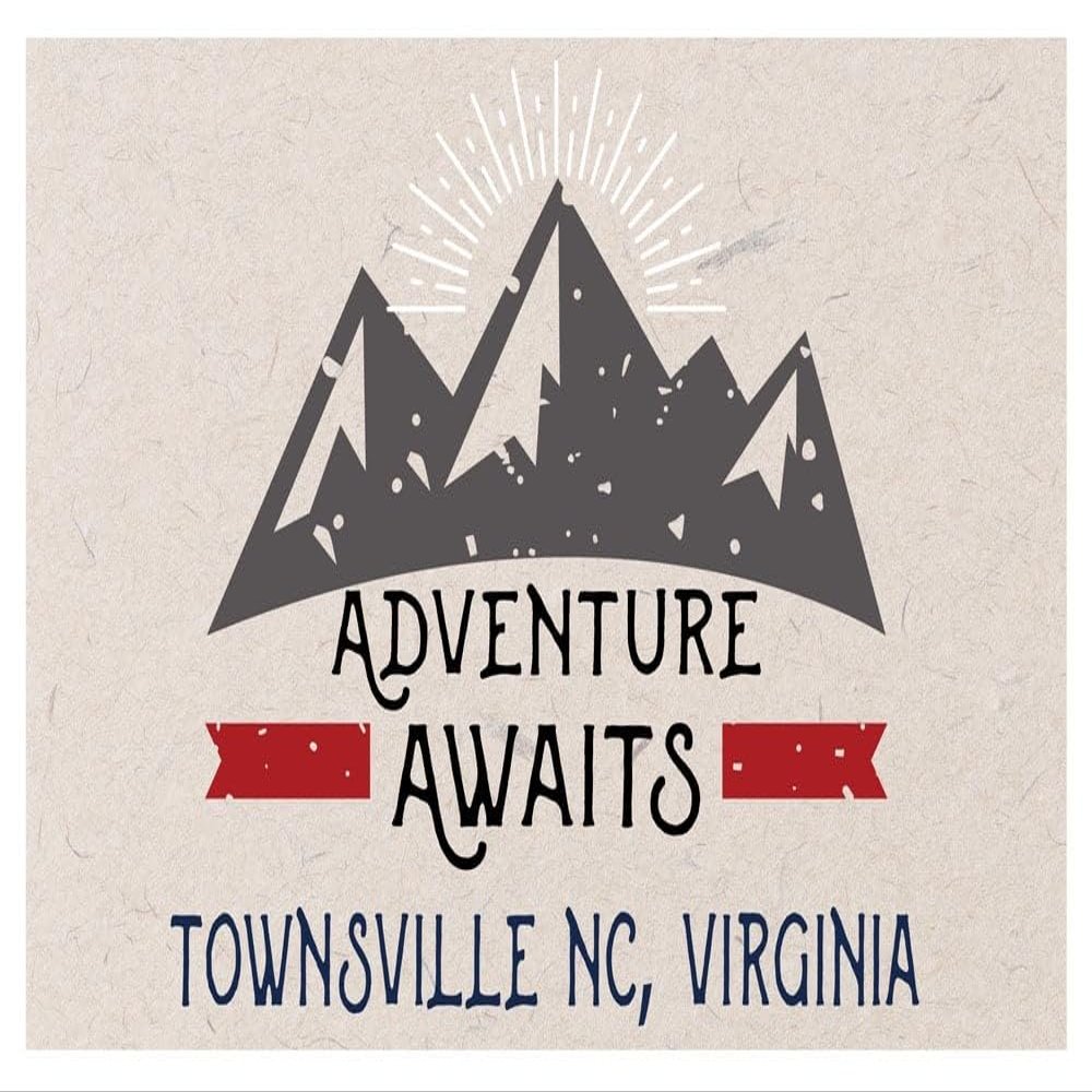 Townsville Nc Virginia Souvenir 2x3 Inch Fridge Magnet Adventure Awaits Design