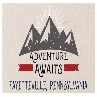 Fayetteville Pennsylvania Souvenir 2x3 Inch Fridge Magnet Adventure Awaits Design
