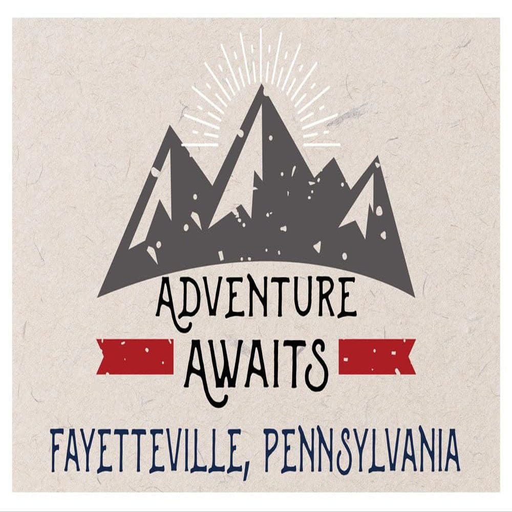 Fayetteville Pennsylvania Souvenir 2x3 Inch Fridge Magnet Adventure Awaits Design