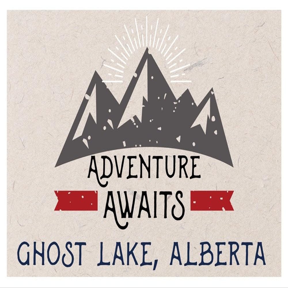 Ghost Lake Alberta Souvenir 2x3 Inch Fridge Magnet Adventure Awaits Design