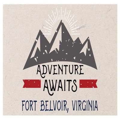 Fort Belvoir Virginia Souvenir 2x3 Inch Fridge Magnet Adventure Awaits Design