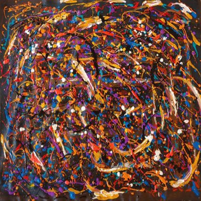 Abstract Oil Painting by Karen Wickman