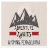 Wyoming Pennsylvania Souvenir 2x3 Inch Fridge Magnet Adventure Awaits Design view 1