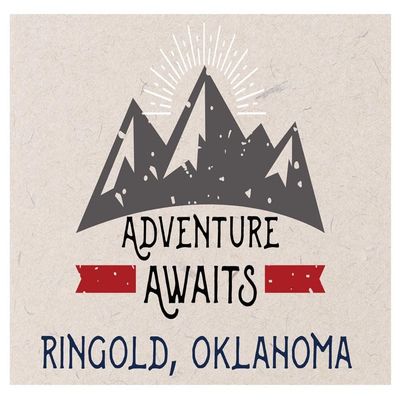 Ringold Oklahoma Souvenir 2x3 Inch Fridge Magnet Adventure Awaits Design