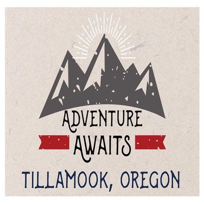 Tillamook Oregon Souvenir 2x3 Inch Fridge Magnet Adventure Awaits Design
