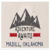 Madill Oklahoma Souvenir 2x3 Inch Fridge Magnet Adventure Awaits Design view 1