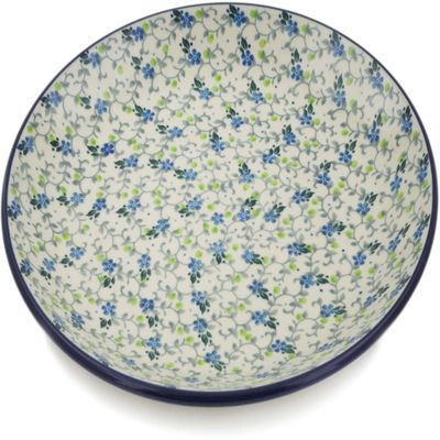 Polmedia Polish Pottery Dinner Plate - Nostalgic Ivy Pattern Handmade in Boleslawiec Poland by Ceramika Artystyczna + Certificate of Authenticity