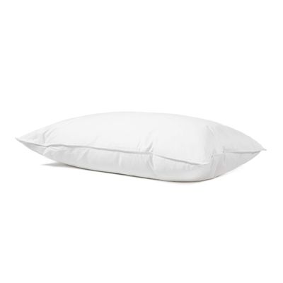 AmeriDown Premier Medium Down and Feather Pillow, Ideal Support for Back Sleepers, Queen Size, White