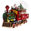 Santa Train Express Delivering Tree Musical Water Globe view 1
