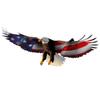 VWAQ Bald Eagle American Flag Wall Decal Patriotic Decor USA Art Decoration - NA16 (20" H X 50" W) view 1