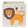 CLCROBD Foldable Animal Cube Storage Bins Fabric Toy Box/Chest/Organizer for Toddler/Kids Nursery, Playroom, 13 inch (Lion) view 1