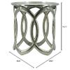 A&B Home AB-48423 18" and 19.5" H Round Silver Aluminum Indoor Side Tables (Set of 2), Nickel view 2