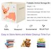 CLCROBD Foldable Animal Cube Storage Bins Fabric Toy Box/Chest/Organizer for Toddler/Kids Nursery, Playroom, 13 inch (Dog) view 3