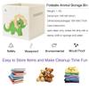 CLCROBD Foldable Animal Cube Storage Bins Fabric Toy Box/Chest/Organizer for Toddler/Kids Nursery, Playroom, 13 inch (Triceratops) view 3