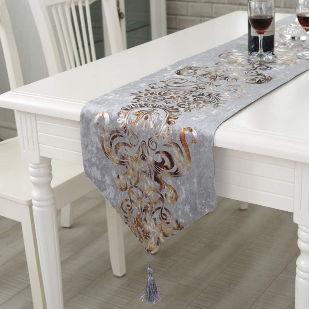 FUFU Table Runners Beach Table Runners,Nordic Table Cloth Fabric Coffee Table Runner Tablecloth Bed Runner Bed Scarf Can Be Customized for Wedding Party Holiday Decorations for Kitchen Table