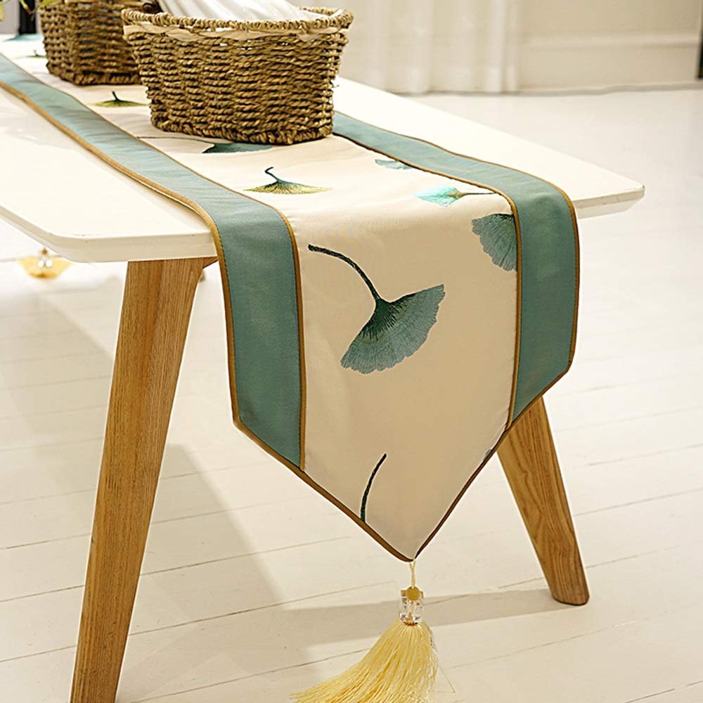 FUFU Table Runners Tea Table Runner,Table Runner Table Mat Coffee Table Cabinet Tablecloth Bed Runner Bed Towel Can be Customized for Wedding Party Holiday Decorations for Kitchen Table
