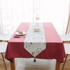 FUFU Table Runners Country Wedding Table Runner,Idyllic Flower and Bird Table Flag Fresh Long Tablecloth Coffee Table Cloth for Dining Table Home Decorations for Kitchen Table (Size : 33x180cm) view 2