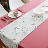 FUFU Table Runners Country Wedding Table Runner,Idyllic Flower and Bird Table Flag Fresh Long Tablecloth Coffee Table Cloth for Dining Table Home Decorations for Kitchen Table (Size : 33x180cm) view 4