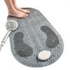 40 80 cm Shower Mat, Foot Massage Bathtub Mat, with A Pumice Stone and Strong Suction Cup/Drain Holes, Soft Bath Mat, Machine Washable Perfect Bath Mats for Tub Shower and Bathroom view 1