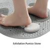 40 80 cm Shower Mat, Foot Massage Bathtub Mat, with A Pumice Stone and Strong Suction Cup/Drain Holes, Soft Bath Mat, Machine Washable Perfect Bath Mats for Tub Shower and Bathroom view 3
