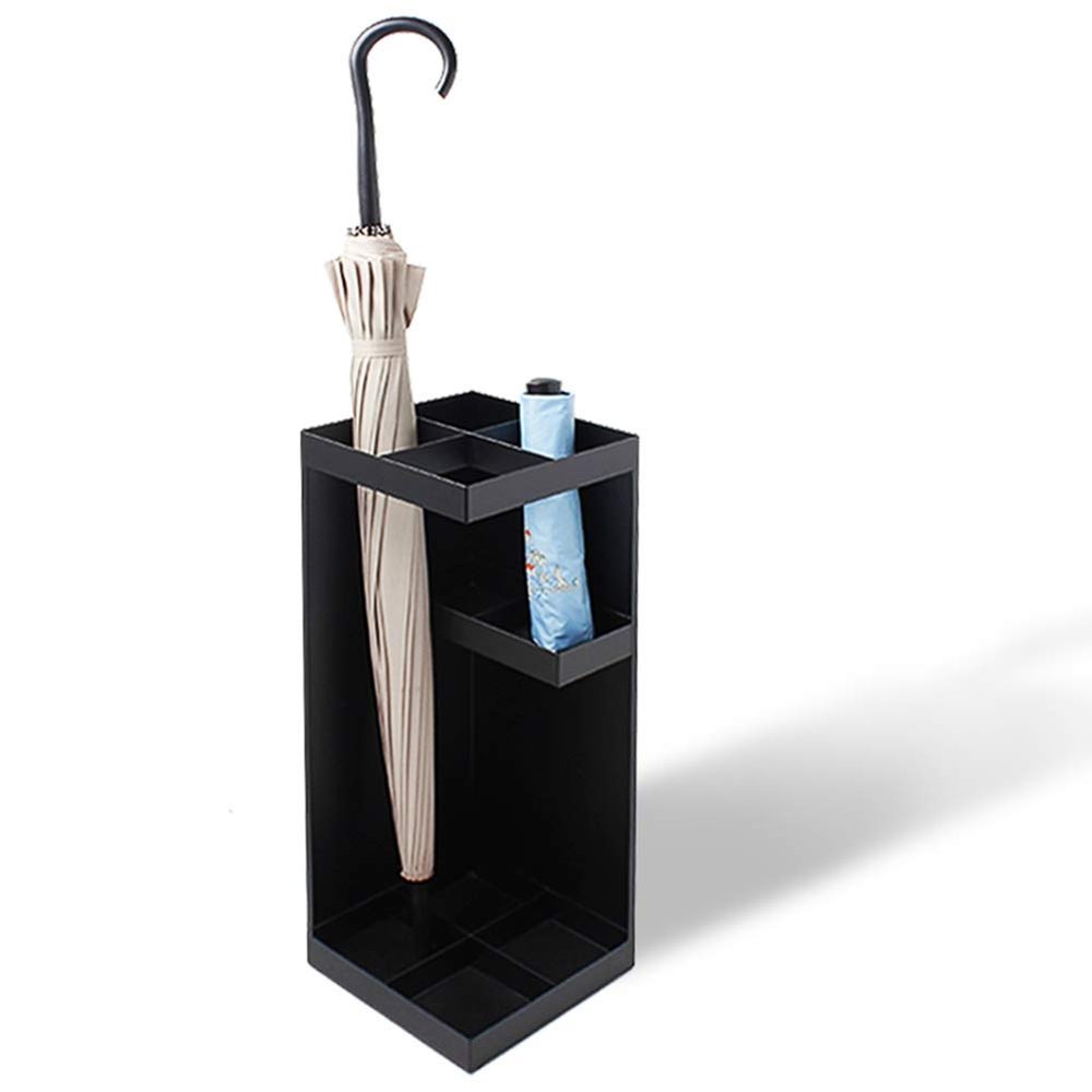 Umbrella Racks WXYZ Umbrella Stand, Creative and Simple Home Entrance Corner Umbrella Bucket, Compartments Can Be Separated to Store Long and Short Umbrellas 50x20x20cm Black and White